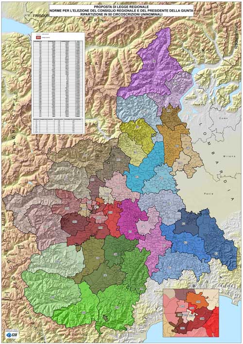 ZZZUNCEM circoscrizioni elettorali Piemonte